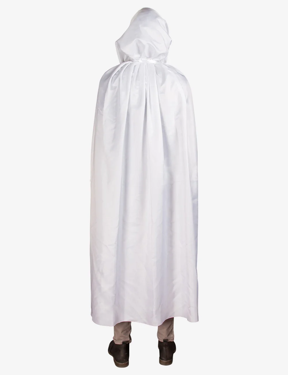 Mantello Unisex Con Cappuccio - Bianco - Image 4