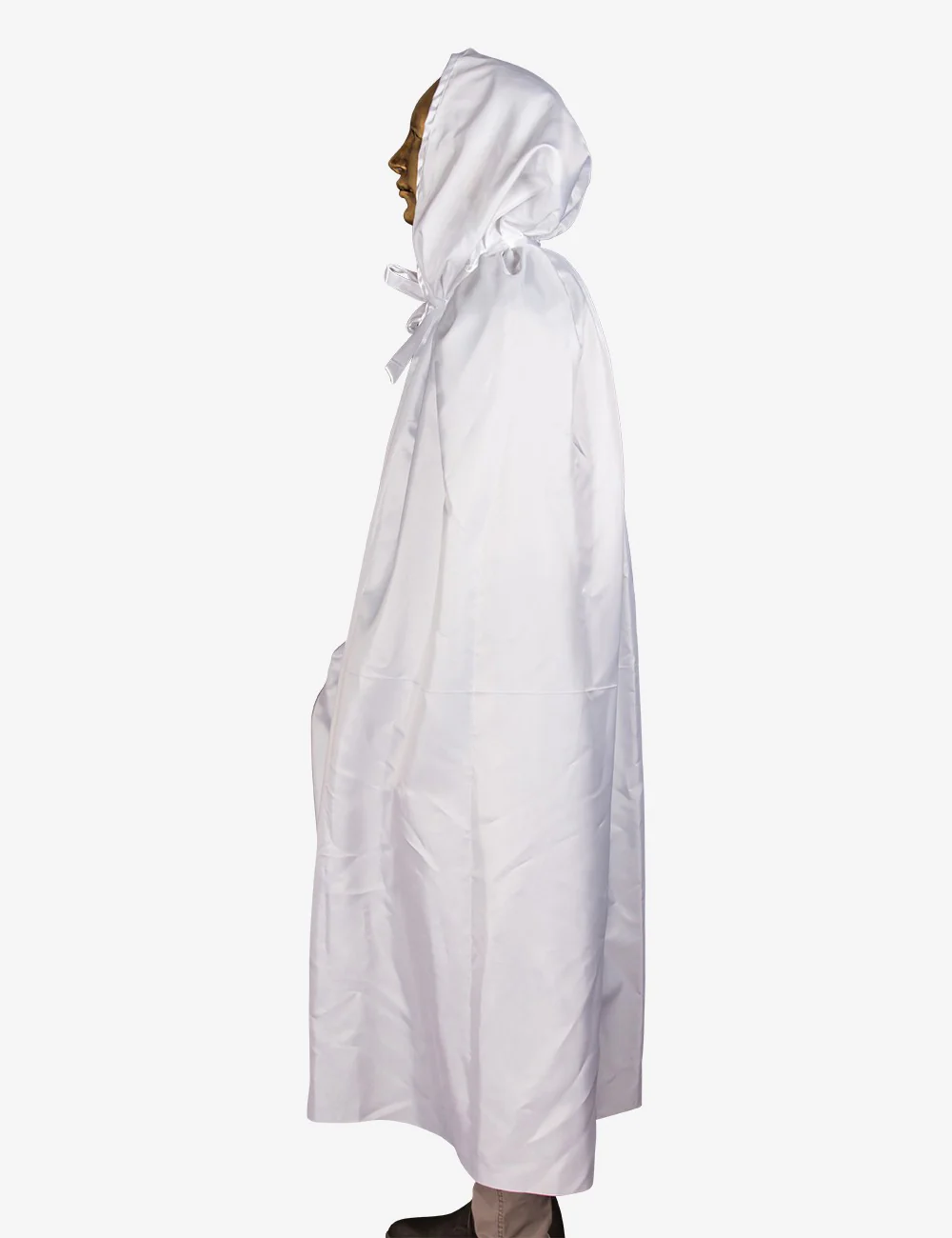 Mantello Unisex Con Cappuccio - Bianco - Image 5