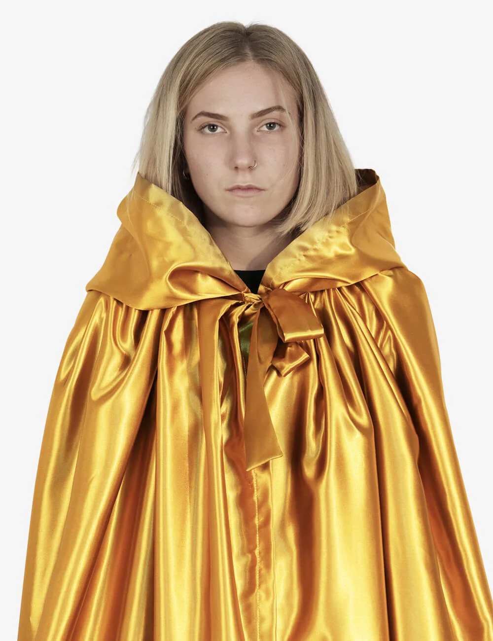 Mantello Unisex Con Cappuccio - Giallo - Image 3