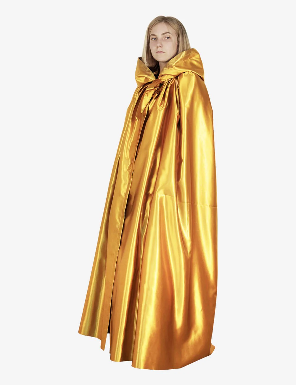 Mantello Unisex Con Cappuccio - Giallo - Image 4