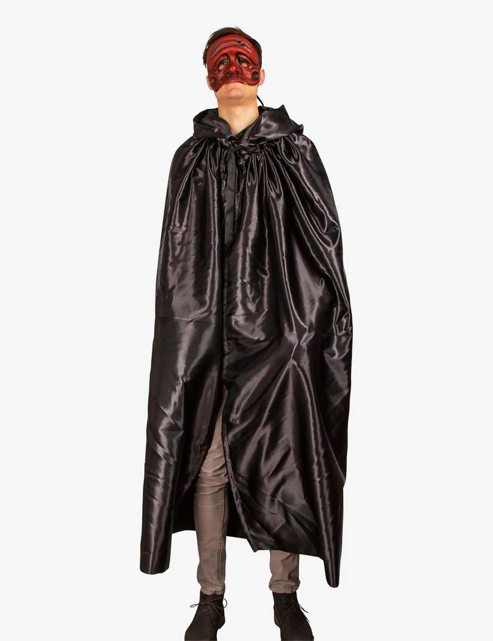 Mantello Unisex Con Cappuccio - Nero - Image 9