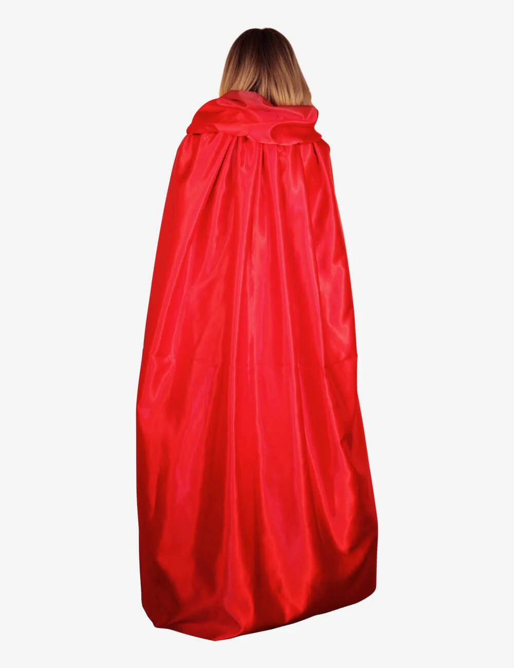 Mantello Unisex Con Cappuccio - Rosso - Image 3