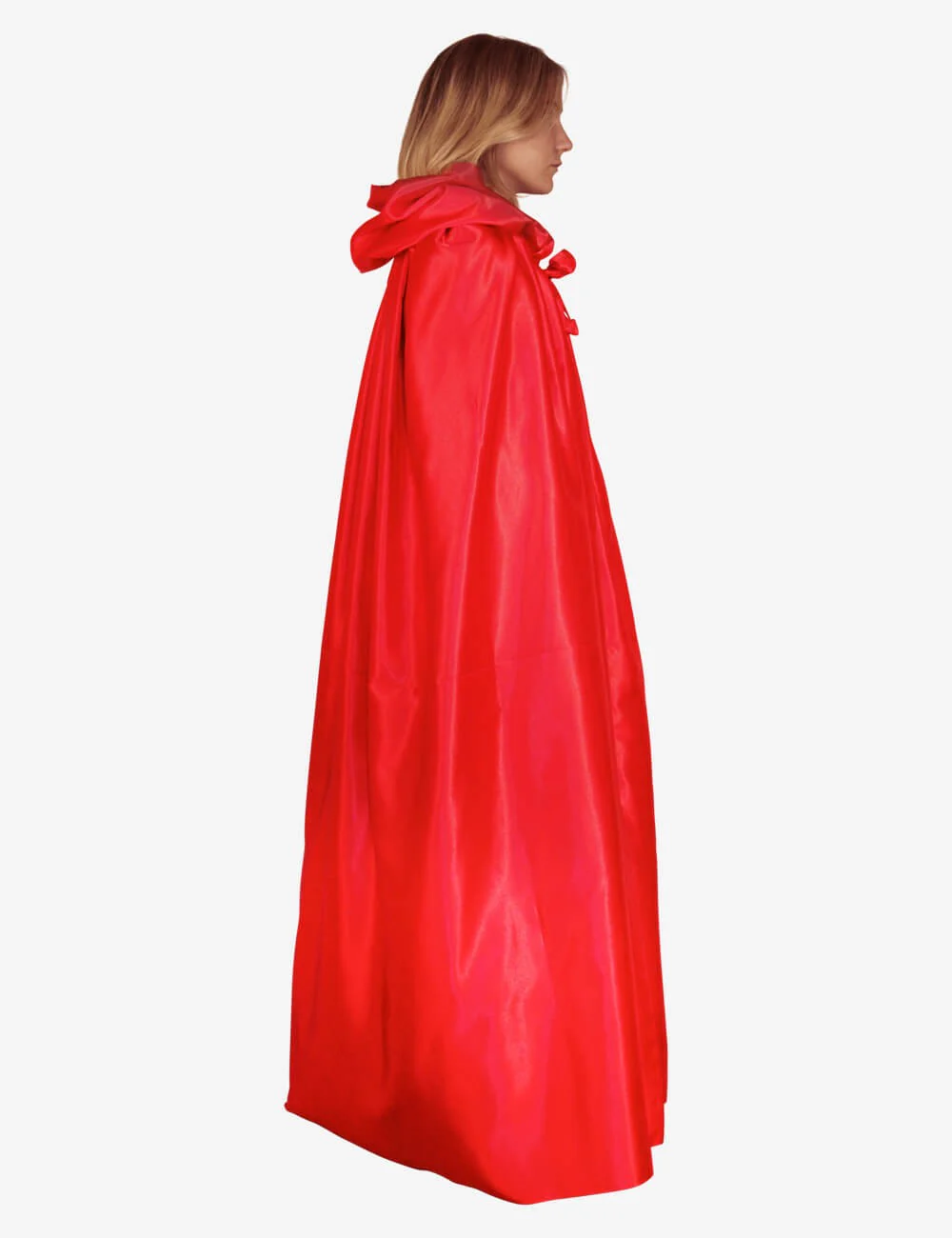 Mantello Unisex Con Cappuccio - Rosso - Image 5