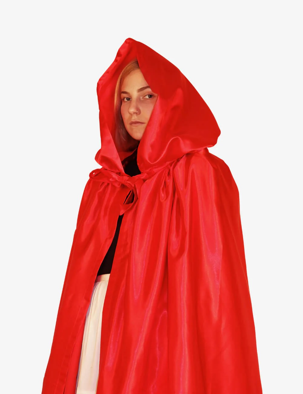 Mantello Unisex Con Cappuccio - Rosso - Image 7