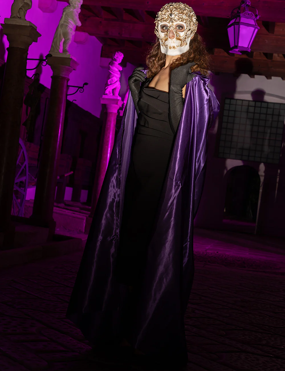 Mantello Unisex Con Cappuccio - Viola - Image 4