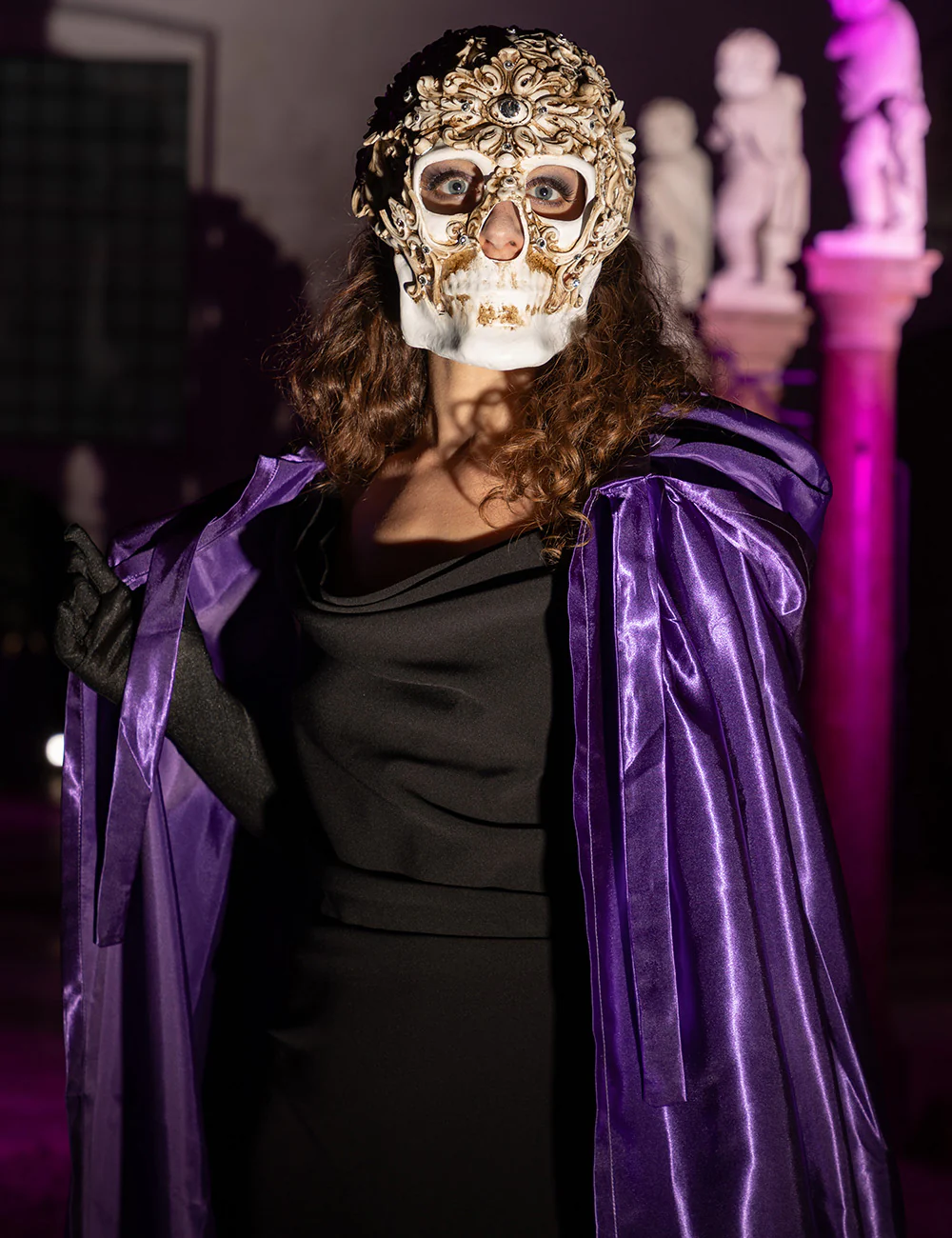 Mantello Unisex Con Cappuccio - Viola - Image 6