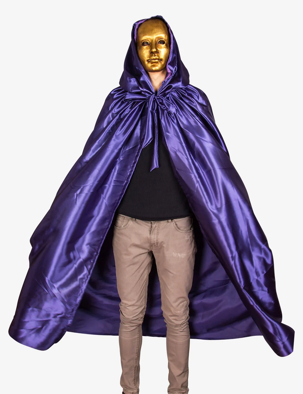 Mantello Unisex Con Cappuccio - Viola - Image 7