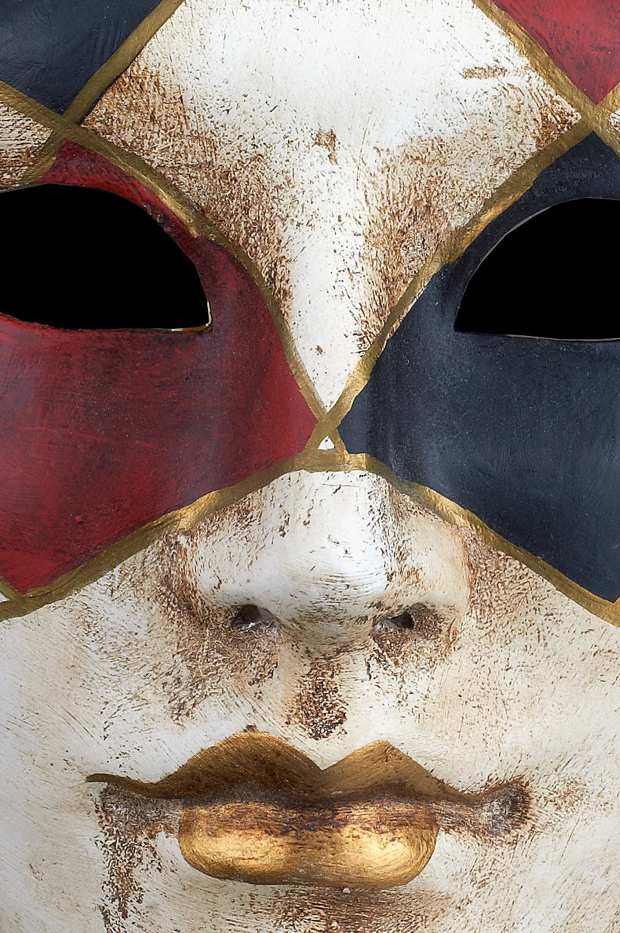 Volto a Rombi Rosso Nero - Image 4