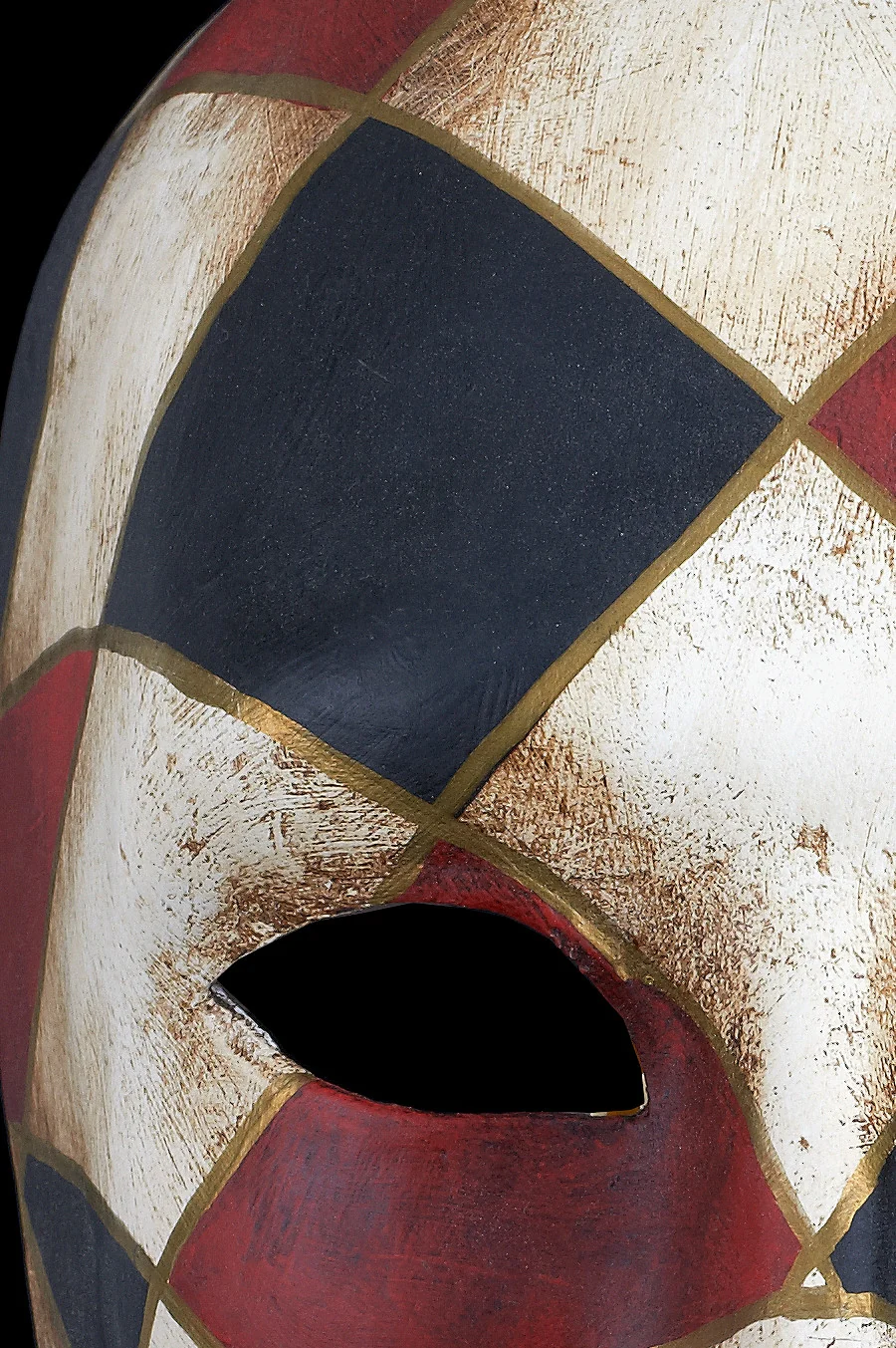 Volto a Rombi Rosso Nero - Image 5