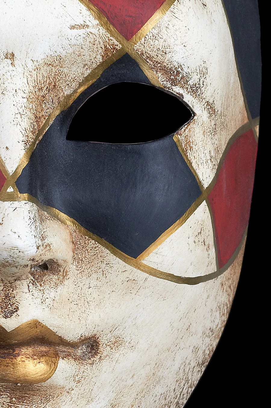 Volto a Rombi Rosso Nero - Image 6